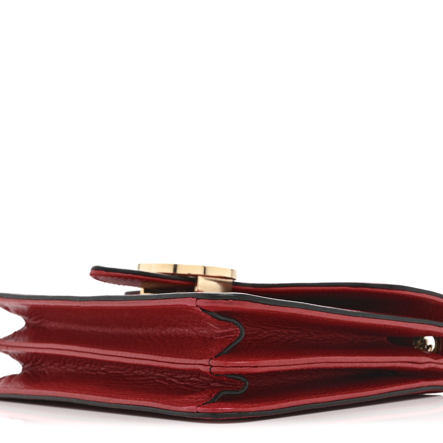 Gucci Dollar Calfskin Small Interlocking G Shoulder Bag Red 11 of 11