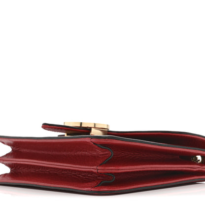 Gucci Dollar Calfskin Small Interlocking G Shoulder Bag Red 11 of 11