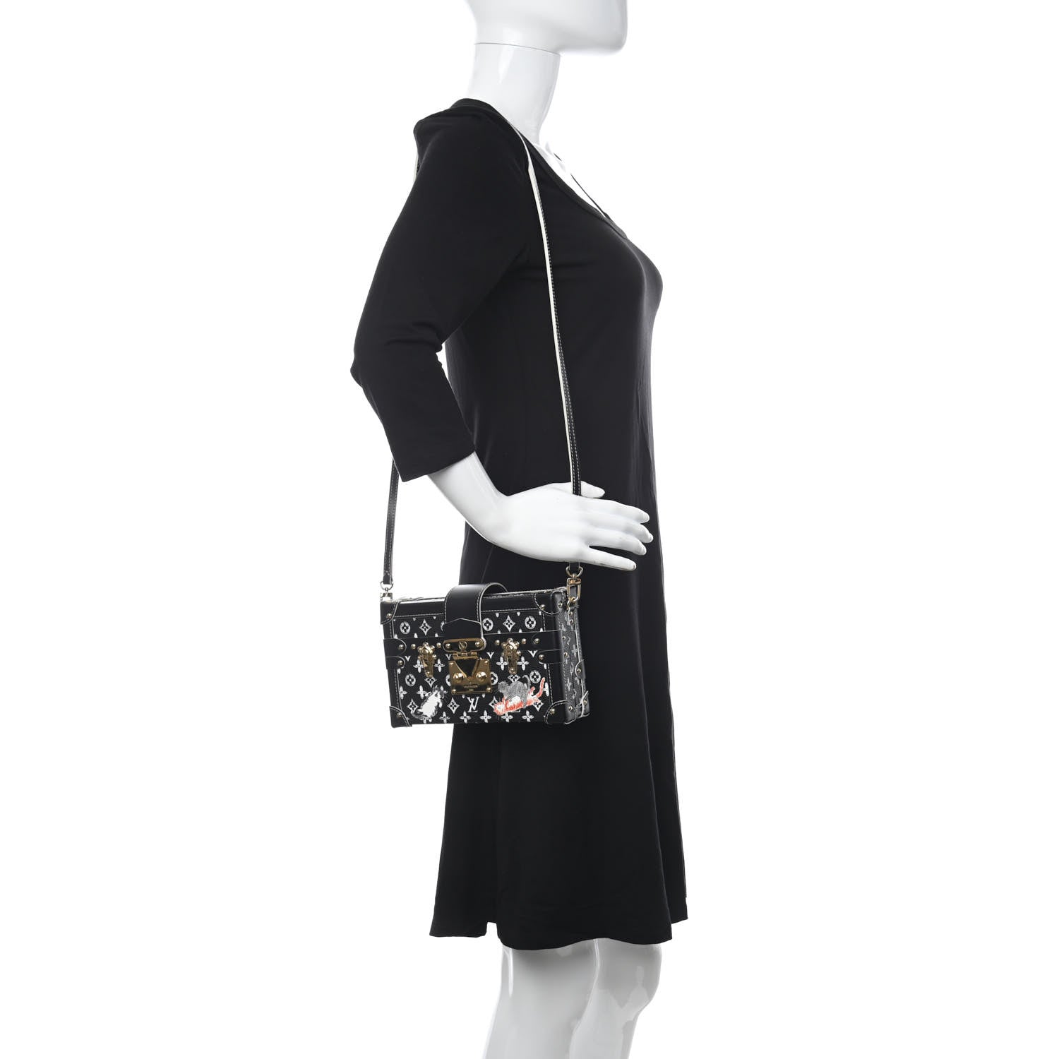 Louis Vuitton Catogram Petite Malle Black 2 of 10