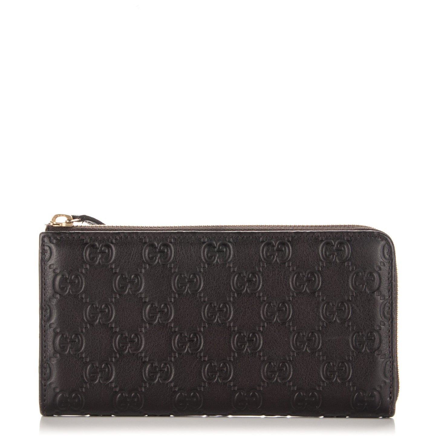 Guccissima Vitello Tender Donna Long Wallet Testa di Moro