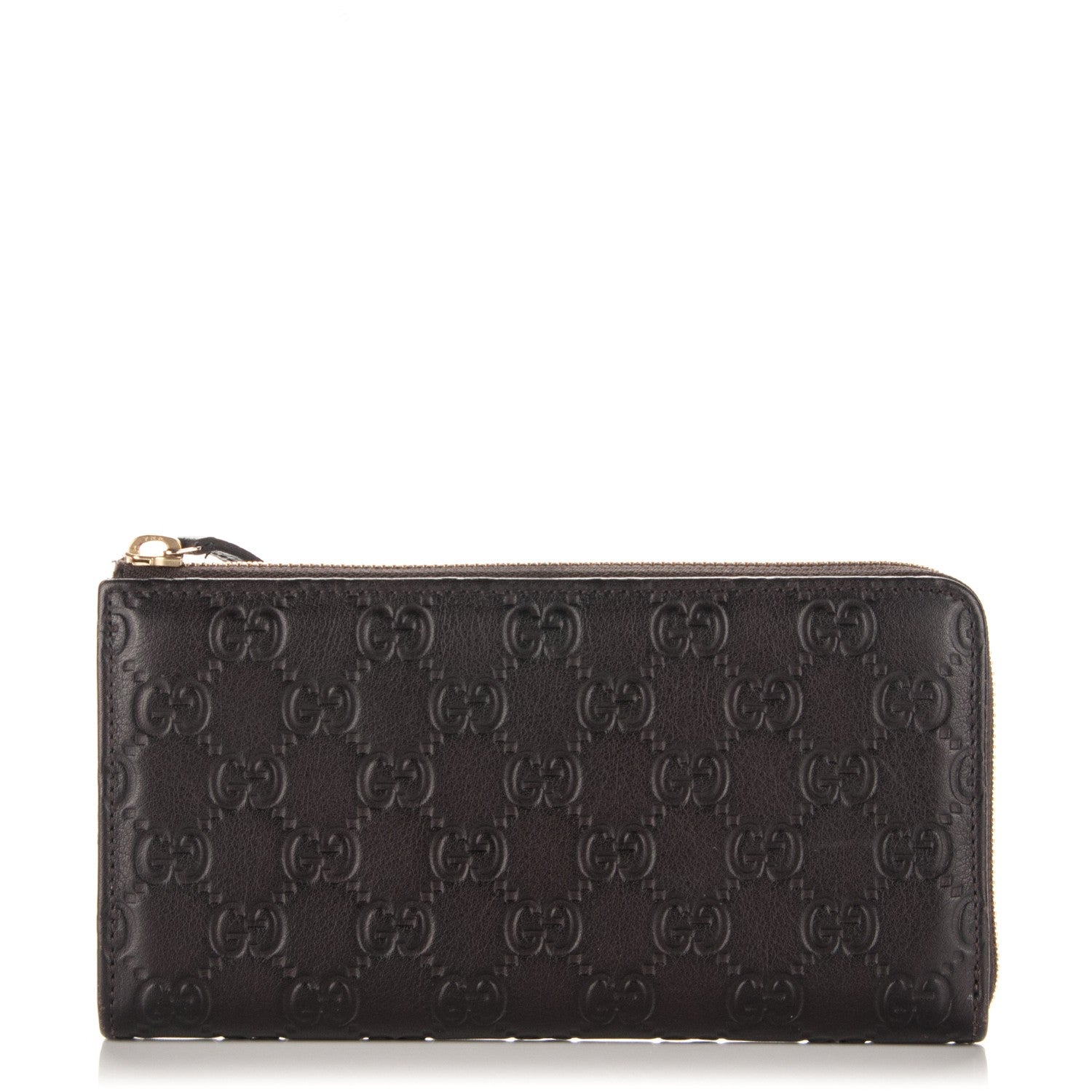 Gucci Guccissima Vitello Tender Donna Long Wallet Testa di Moro 1 of 7