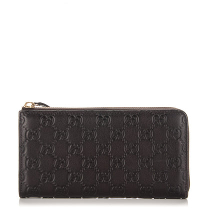Gucci Guccissima Vitello Tender Donna Long Wallet Testa di Moro 1 of 7
