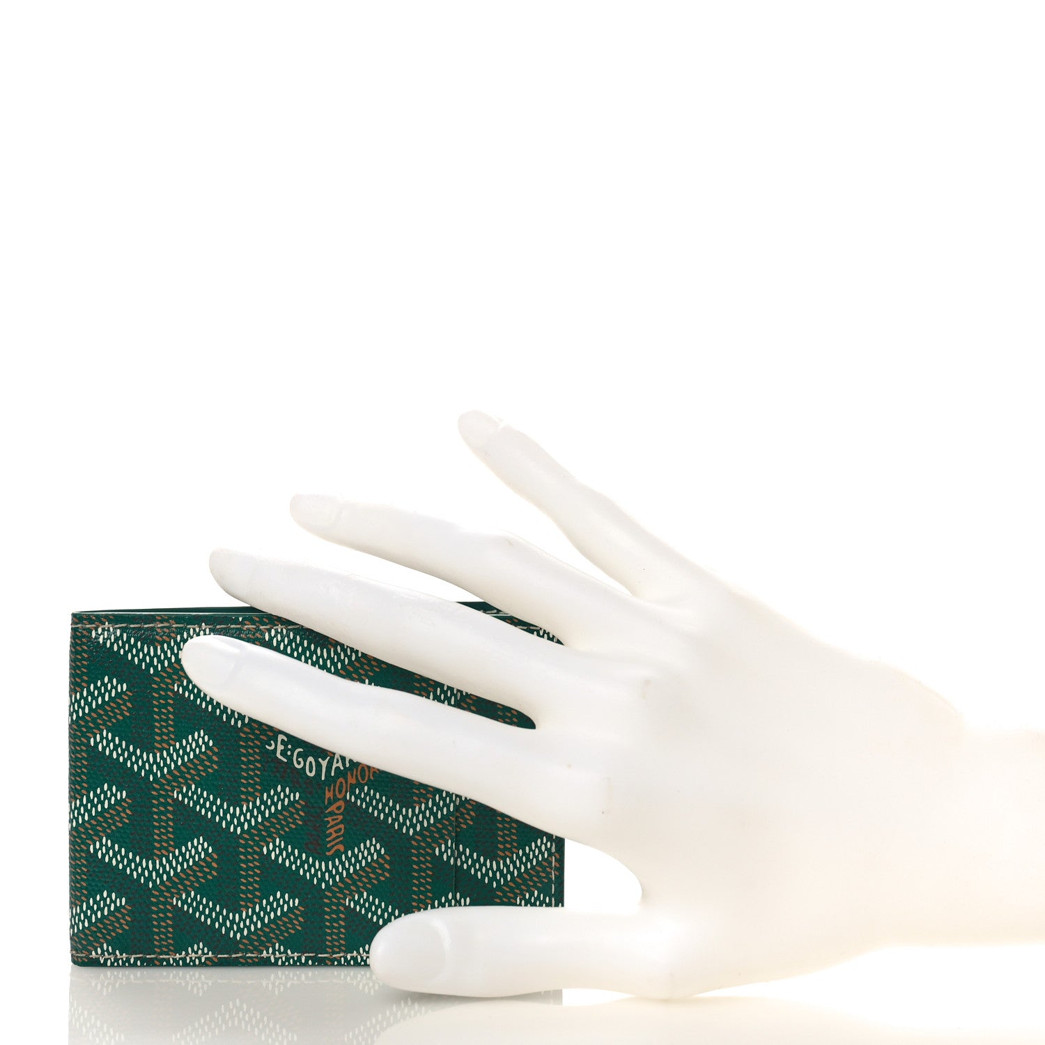 Goyard Goyardine Bi-Fold Victoire PM Wallet Green 2 of 8