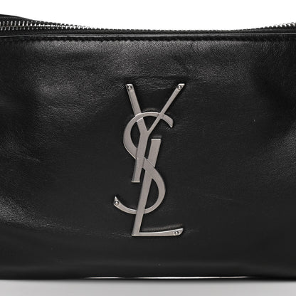 Saint Laurent Calfskin Monogram Belt Bag Black 8 of 14