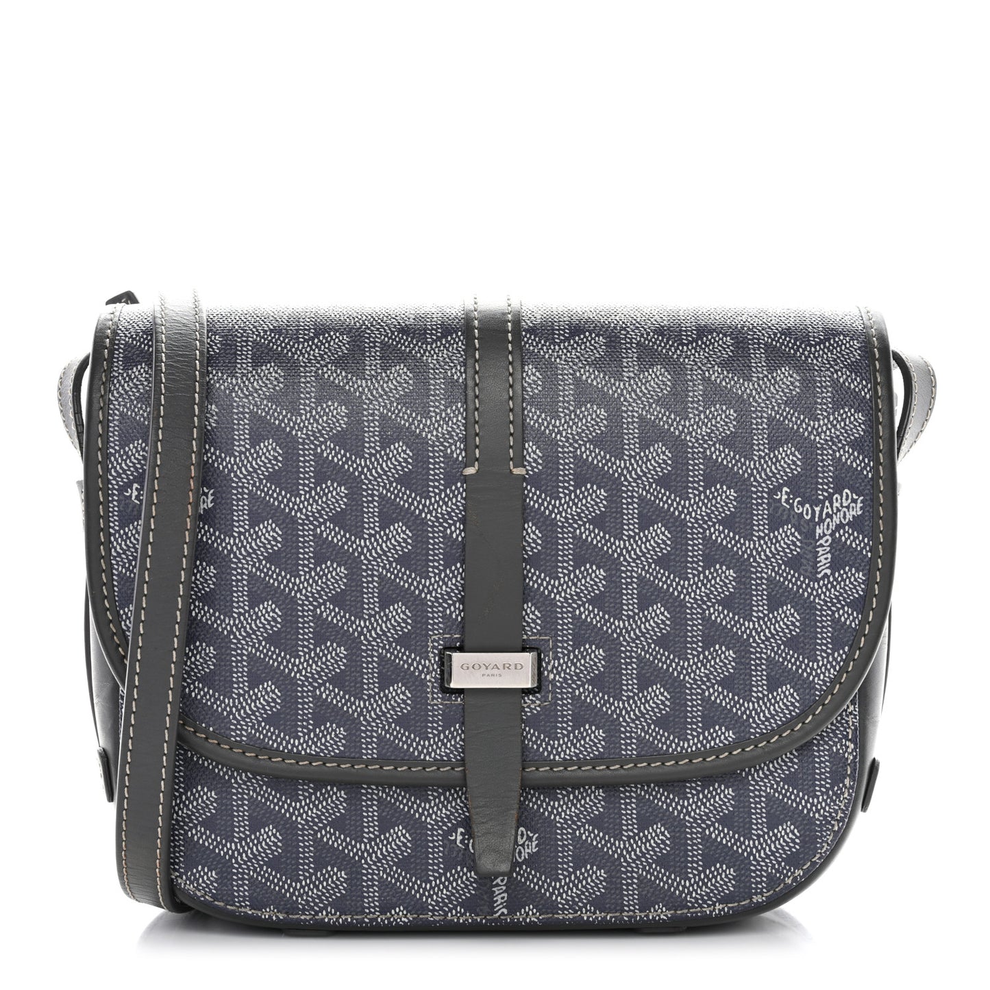 Goyardine Belvedere II PM Messenger Bag Grey