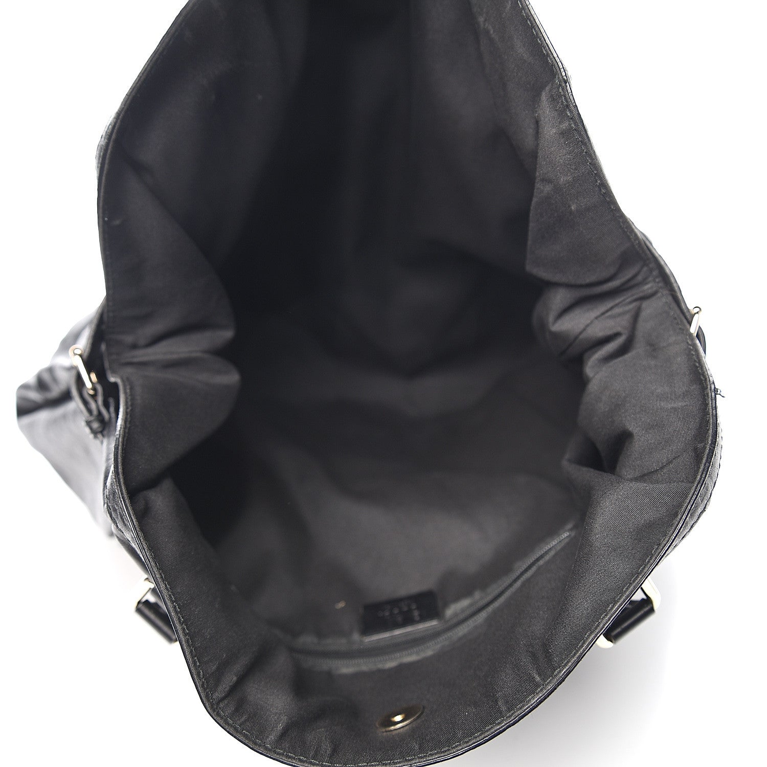 Gucci Calfskin Guccissima Full Moon Tote Black 4 of 11
