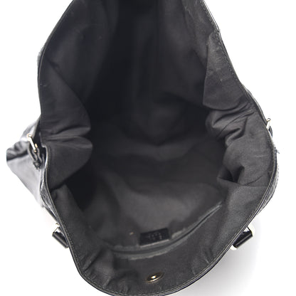 Gucci Calfskin Guccissima Full Moon Tote Black 4 of 11