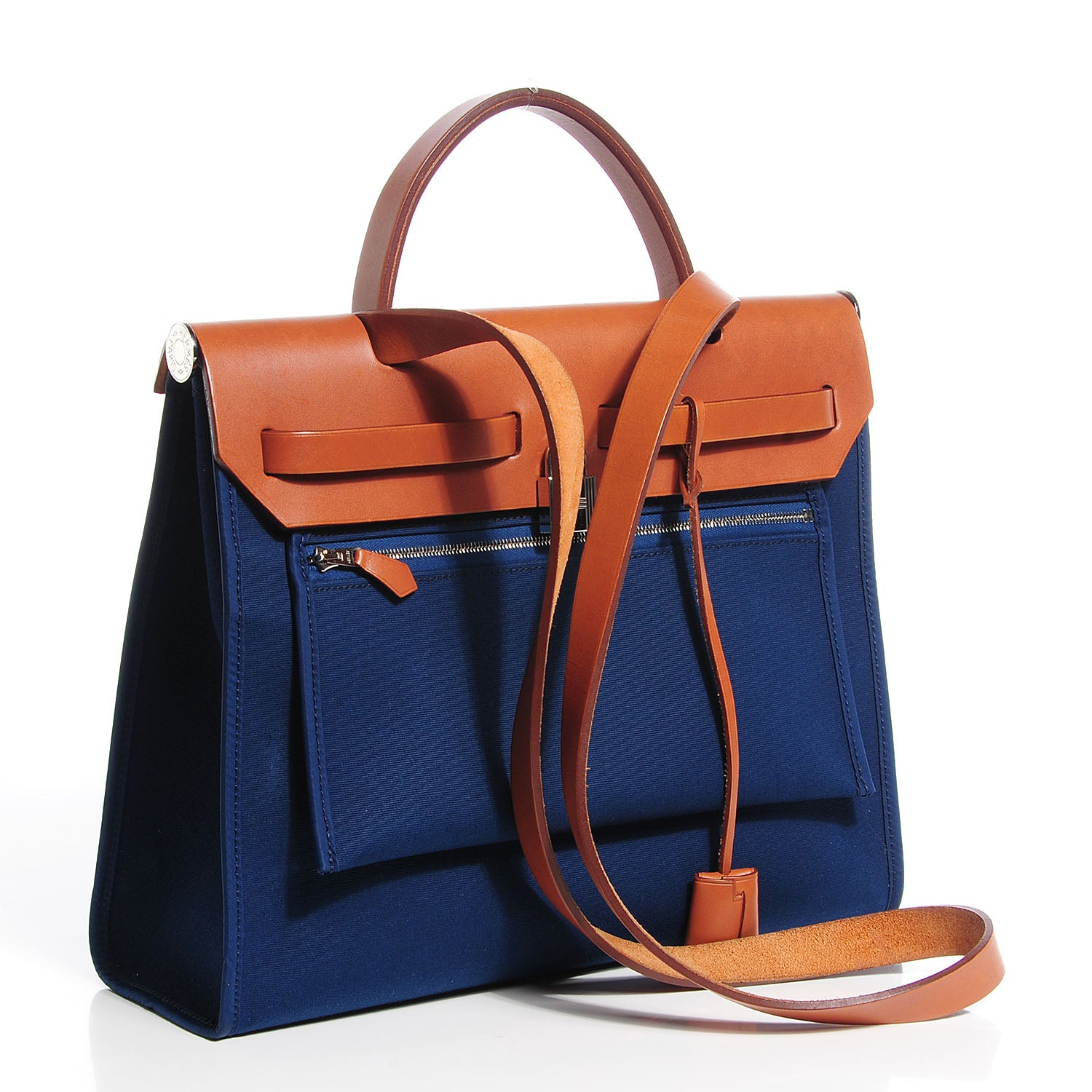 Hermes Toile Herbag Zip 31 PM Bleu de Malte 3 of 13