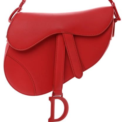 Christian Dior Ultra Matte Calfskin Mini Saddle Bag Red 8 of 10