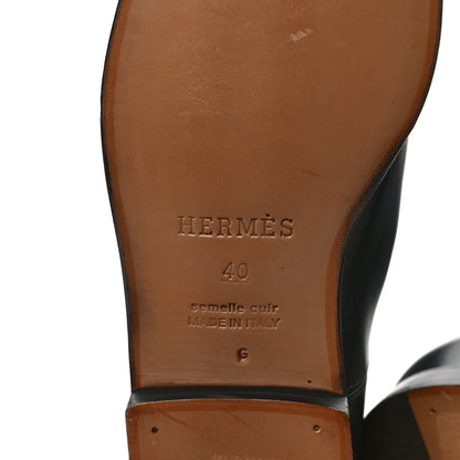Hermes Box Kelly Jumping Boots 40 Black 6 of 7