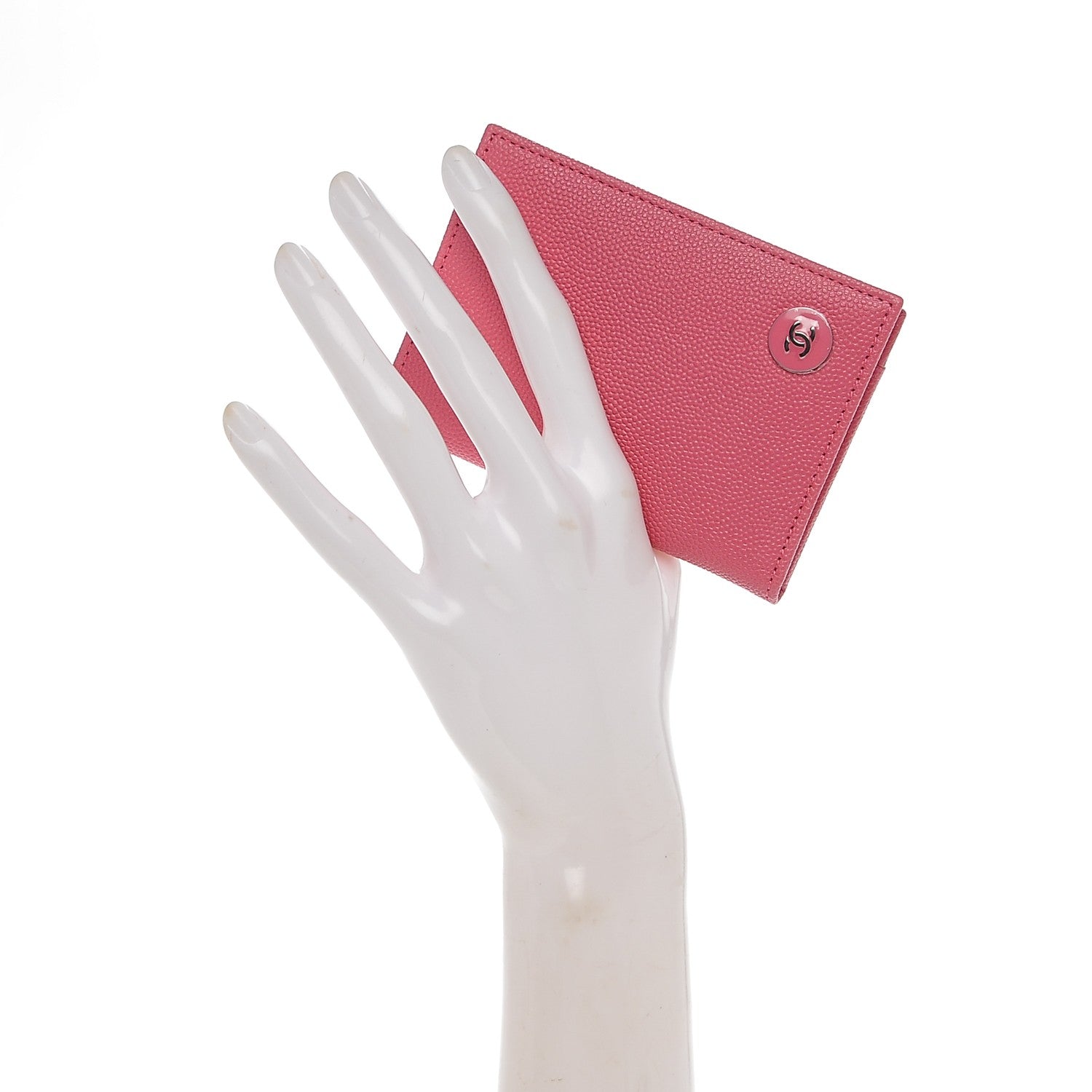 Chanel Caviar Bi-Fold Wallet Pink 2 of 8