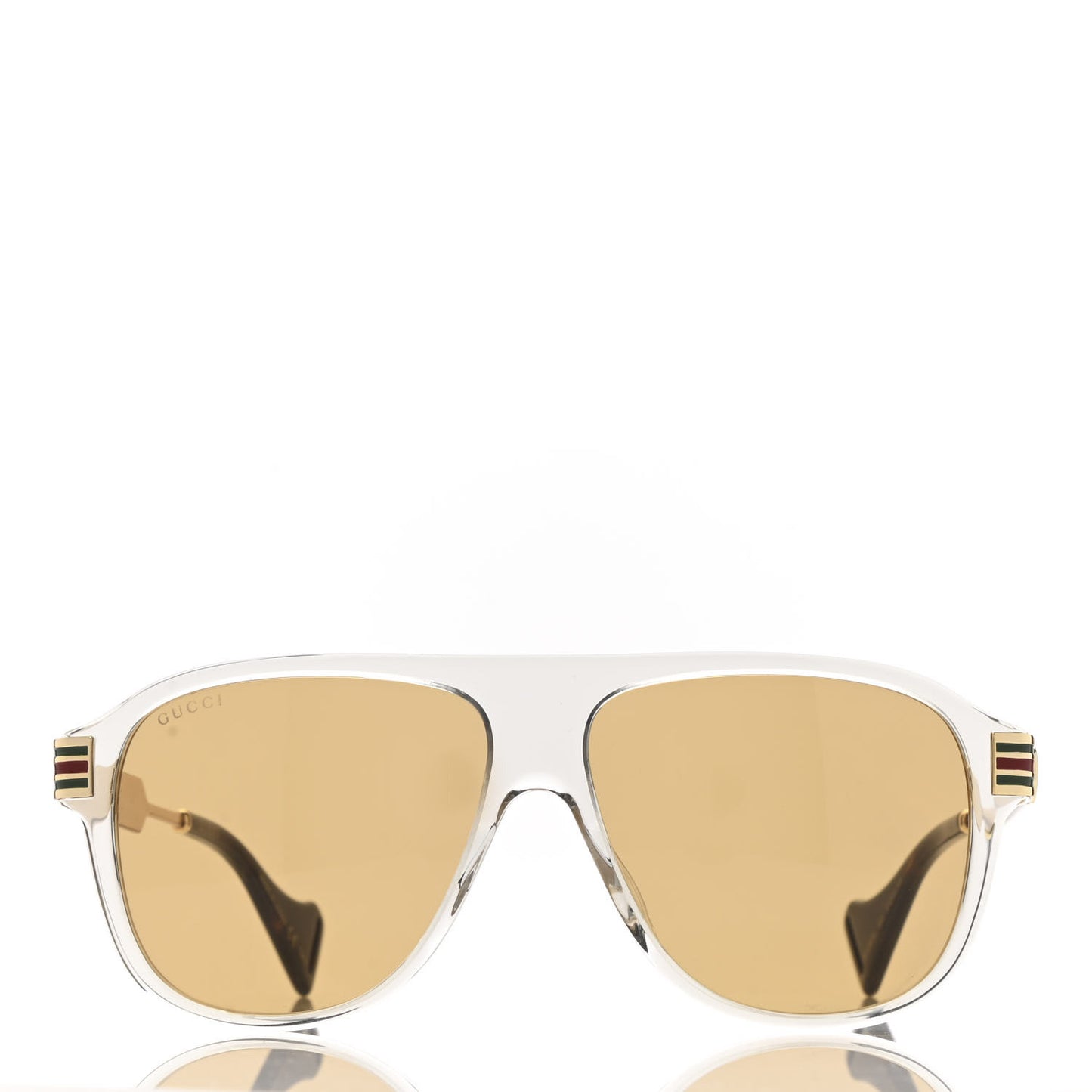 Web Aviator Sunglasses GG0587S Gold Tortoise
