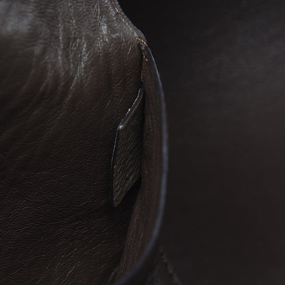 Celine Drummed Calfskin Suede Small Trapeze Souris 9 of 19