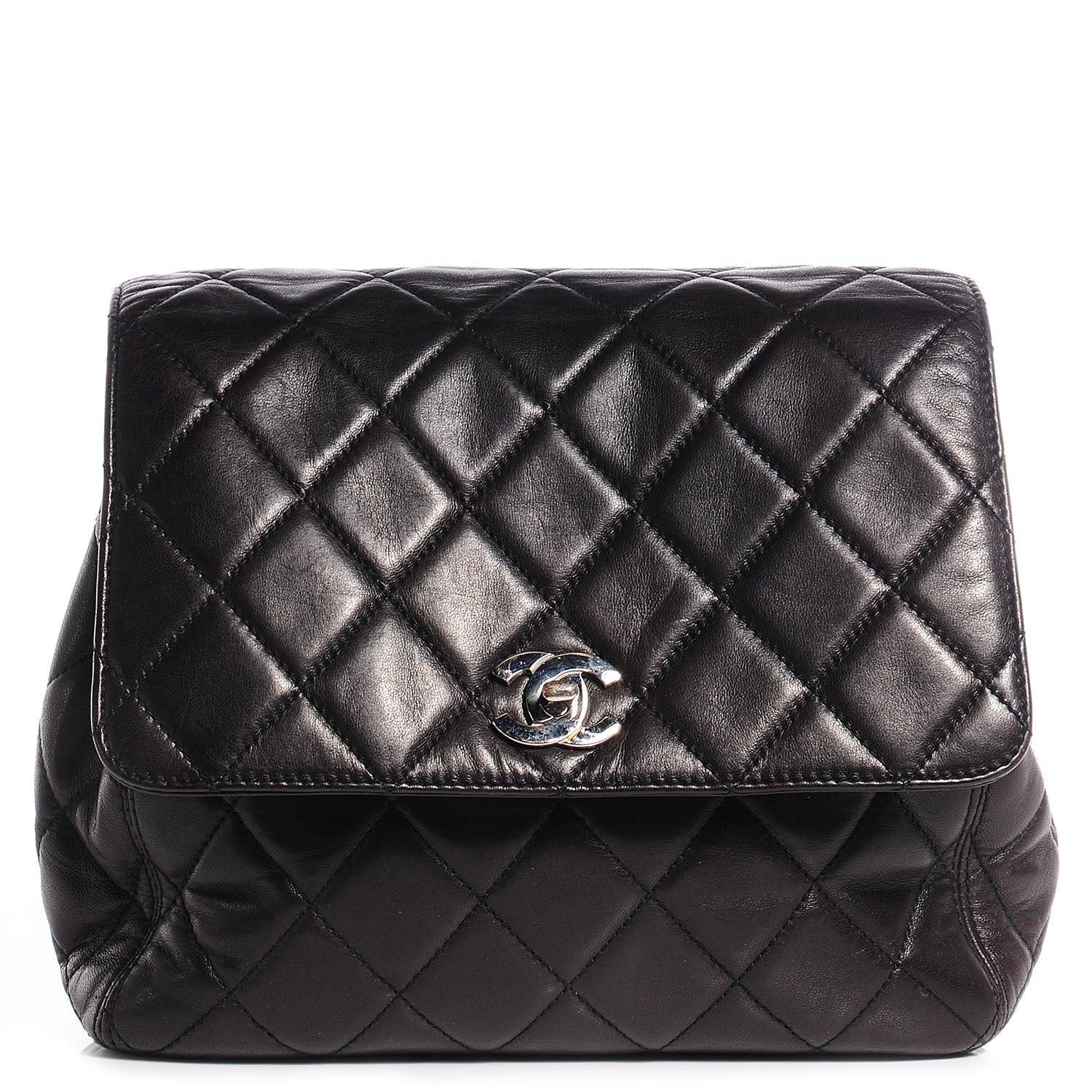Chanel Lambskin Quilted Backpack Black 1 of 10