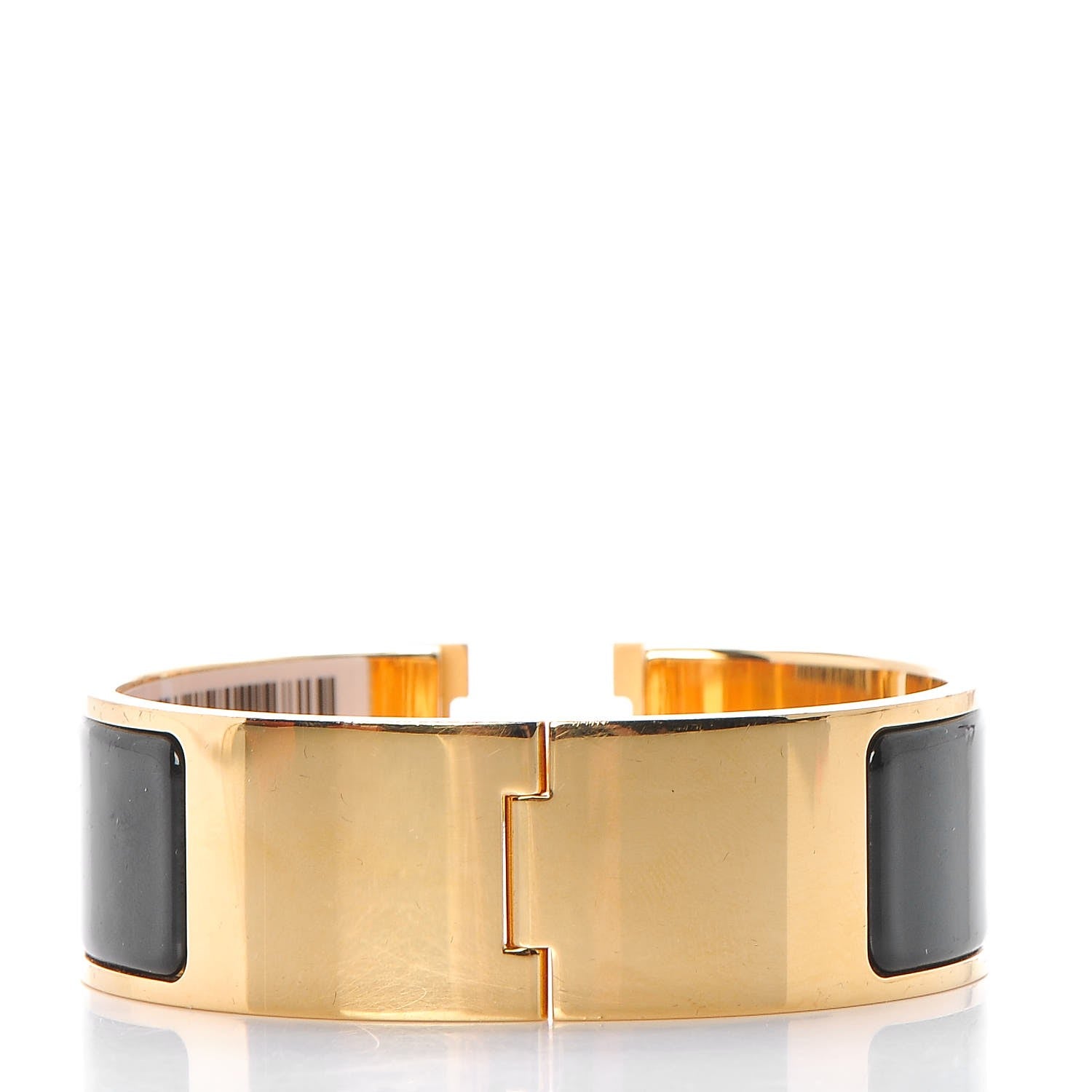 Hermes Enamel Wide Clic Clac H Bracelet PM Black 3 of 5