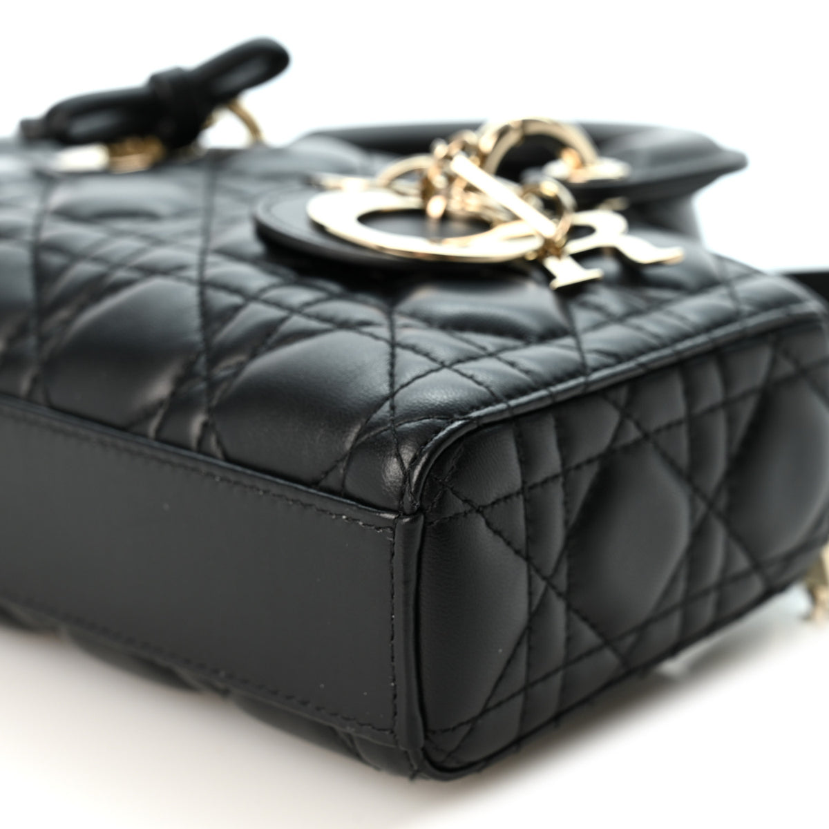 Christian Dior Lambskin Cannage Small Lady D-Joy Black 10 of 10
