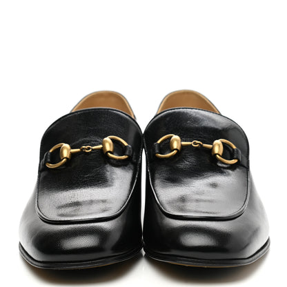 Gucci Goatskin Womens Horsebit Mid-Heel Loafers 40 Black 2 of 11