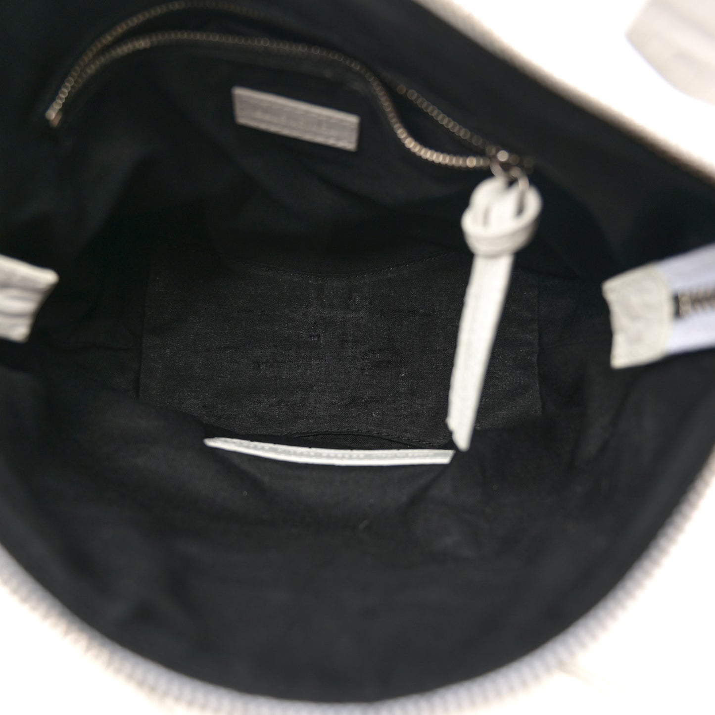 Extra Supple Calfskin Crocodile Embossed Neo Classic Hardware Hobo XS White