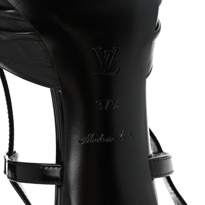 Louis Vuitton Calfskin Allure D'Orsay Slingback Pump 37.5 Black 7 of 9