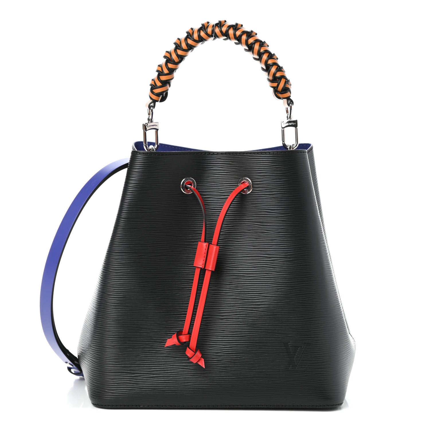 Louis Vuitton Epi Braided NeoNoe MM Black Indigo 1 of 8