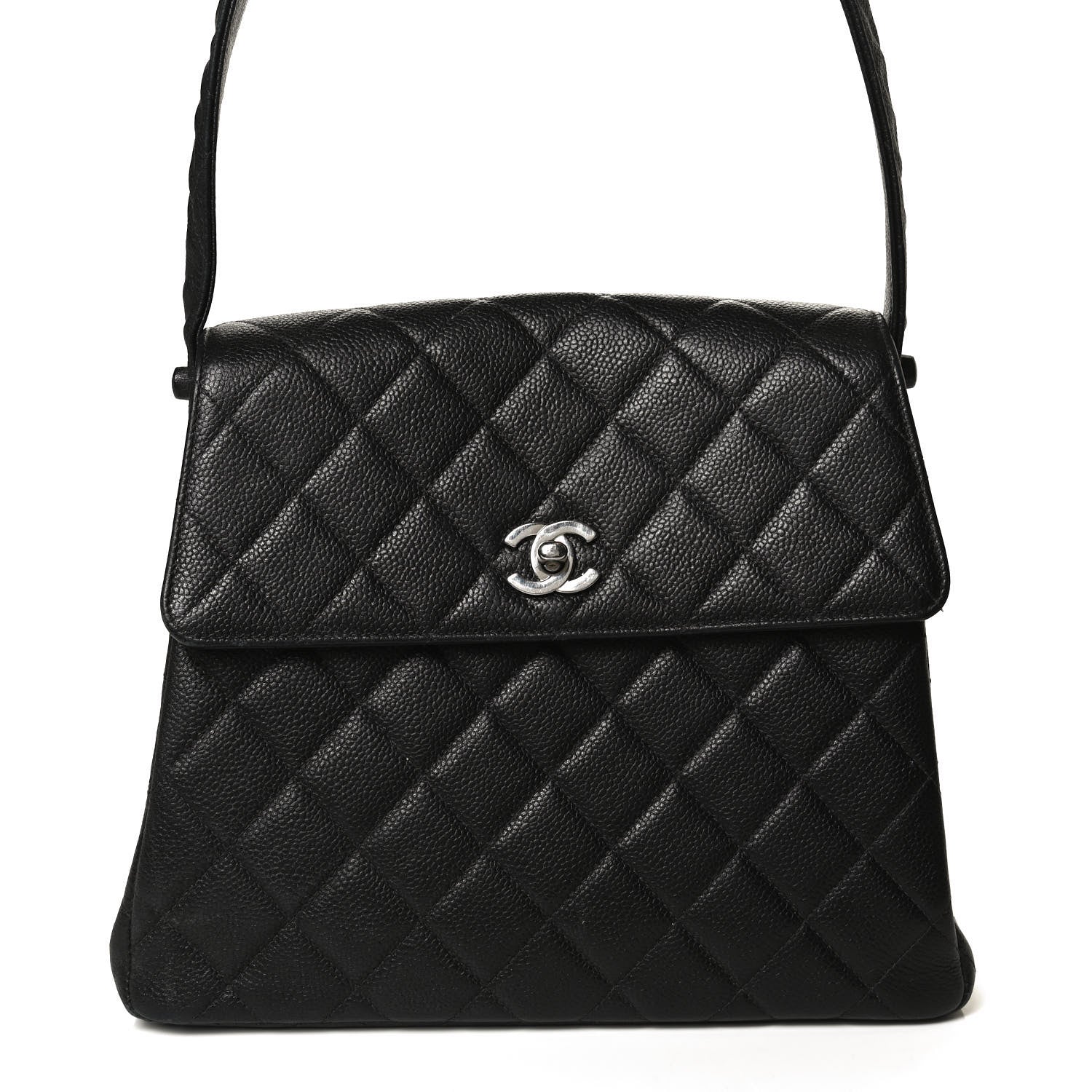 Chanel Caviar Quilted Medium Kelly Flap Black 10 of 10