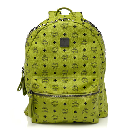 MCM Visetos Crown Stud Large Stark Backpack Green 1 of 23