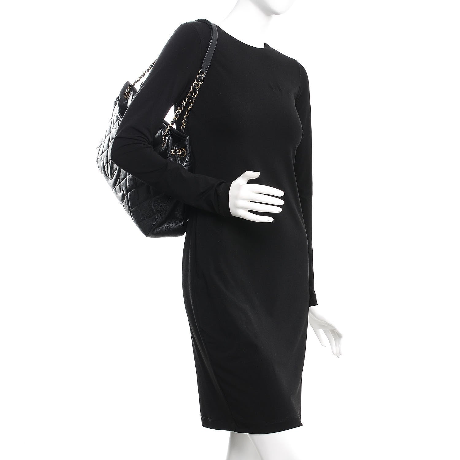 Chanel Caviar Quilted Timeless CC Soft Tote Black 2 of 14