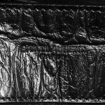 Saint Laurent Crocodile Embossed Medium trois Class Tote Black 10 of 10