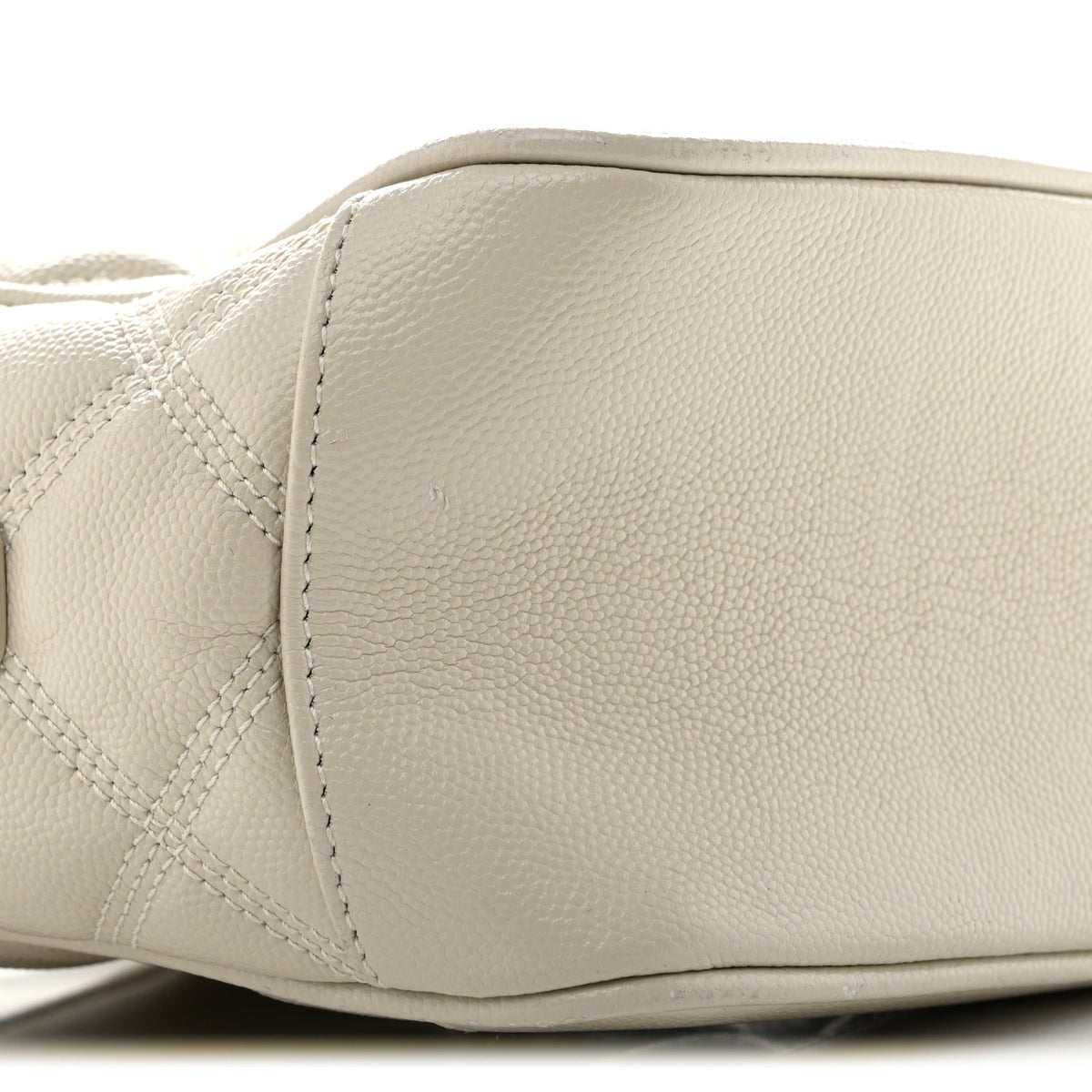 Grain de Poudre Quilted 80's Vanity Bag Crema Soft
