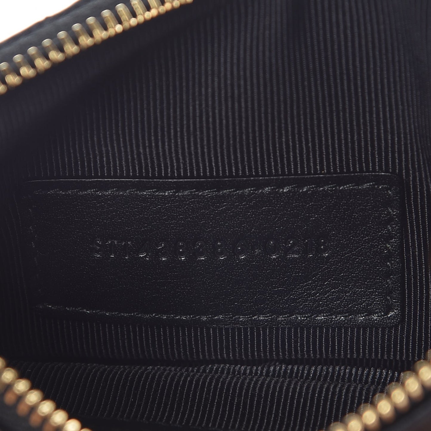 Calfskin Matelasse Monogram Key Pouch Black