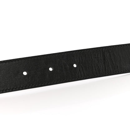 Gucci GG Supreme Monogram Plutone Calfskin Double G Reversible 30mm Belt 80 32 Beige Ebony Black 7 of 9