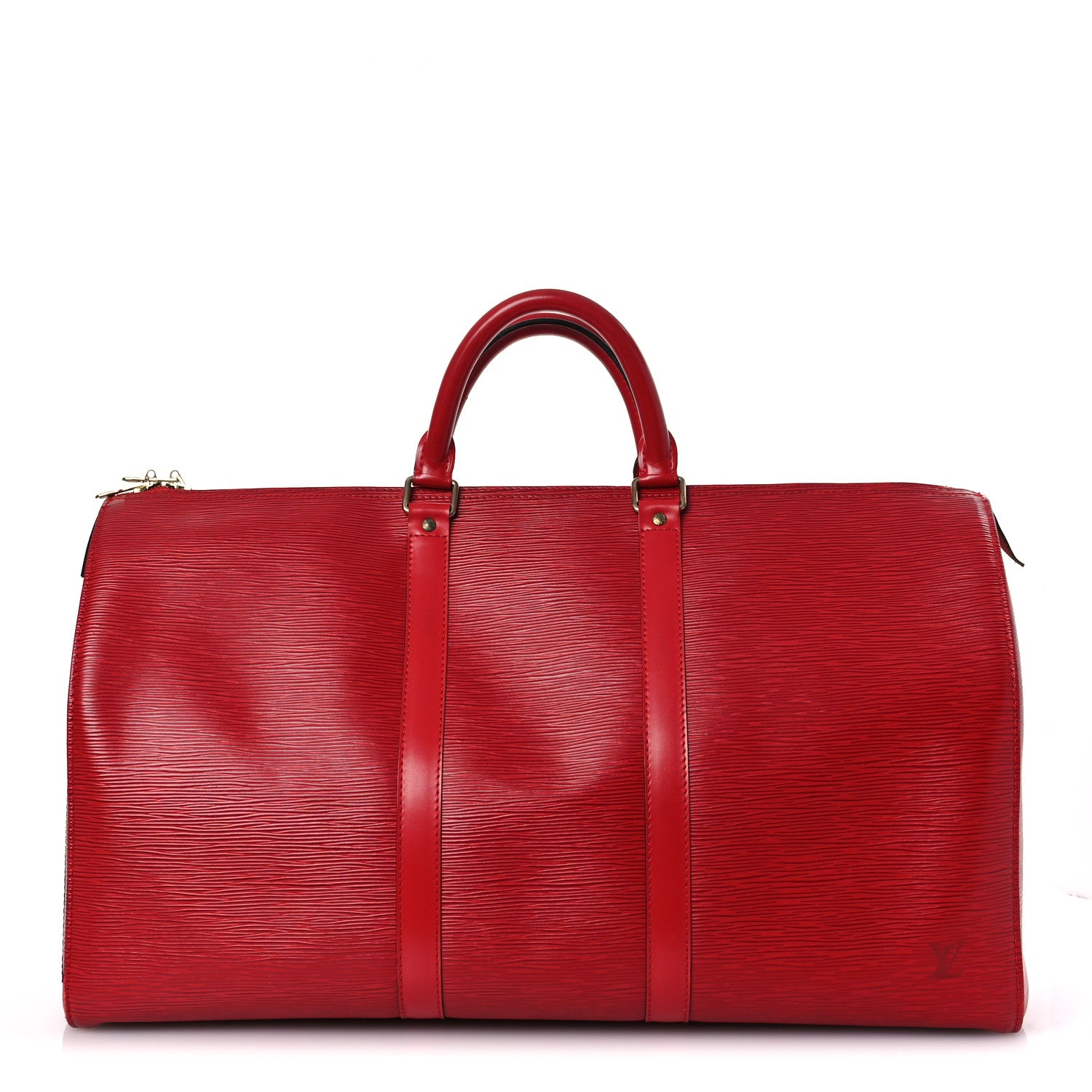 Louis Vuitton Epi Keepall 50 Castillan Red 1 of 14