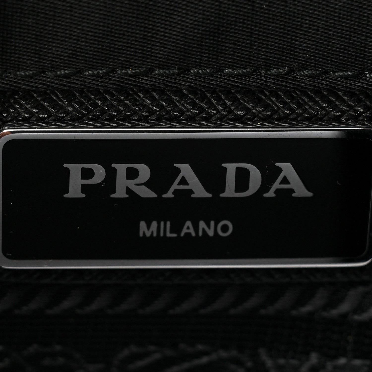 Prada Tessuto Nylon Saffiano Logo Messenger Bag Black 5 of 6
