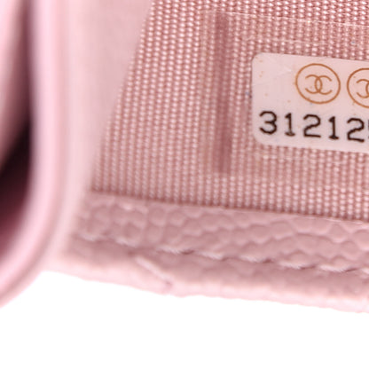 Chanel Caviar Quilted Card Holder Light Pink 7 of 8
