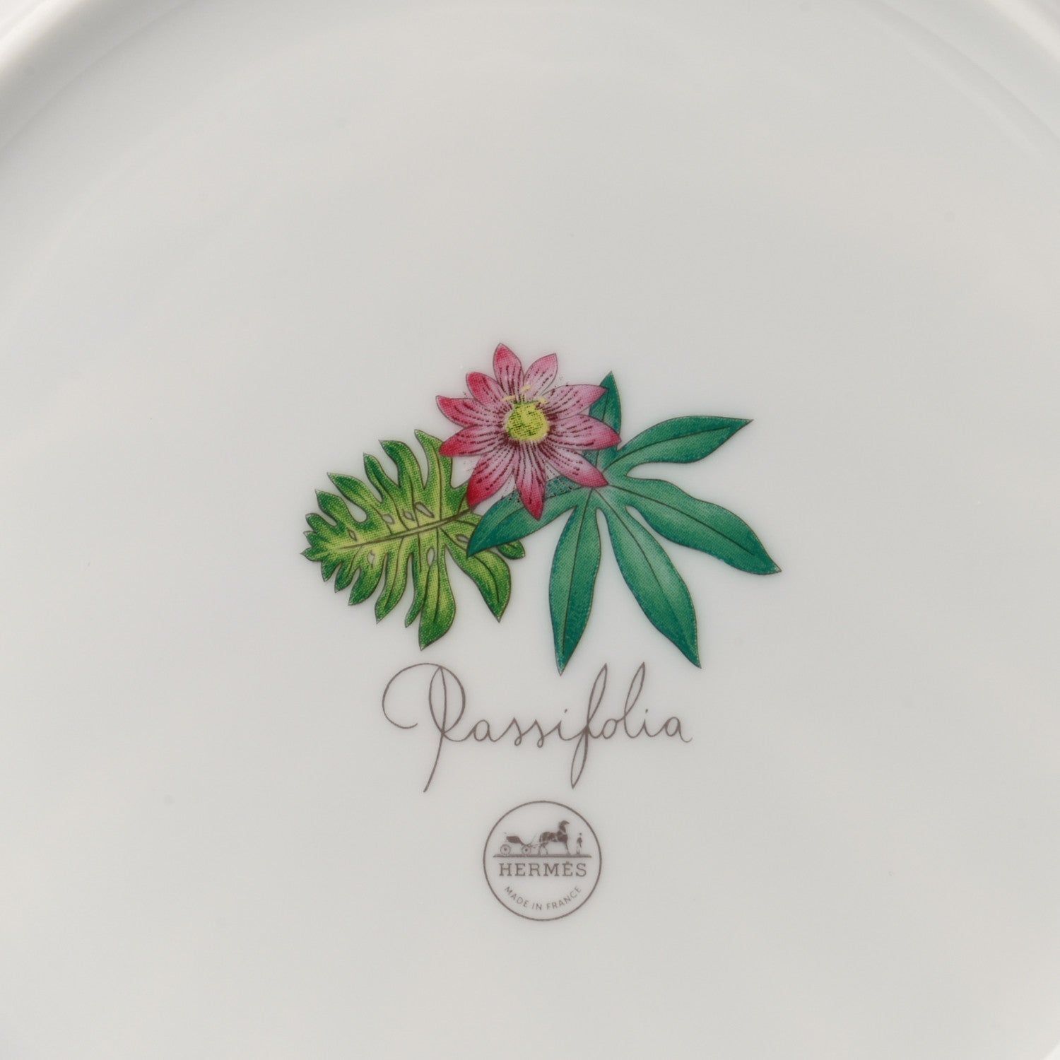 Hermes Porcelain Passifolia Dinner Plate N°2 Set of 2 5 of 7