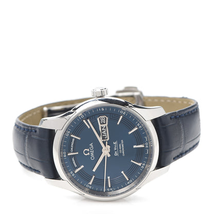 Omega Stainless Steel Alligator 41mm De Ville Co-Axial Annual Calendar Automatic Watch Blue 431.33.41.22.03.001 2 of 6