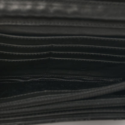Chanel Patent Calfskin Quilted Flap Clutch With Chain Black 7 of 10