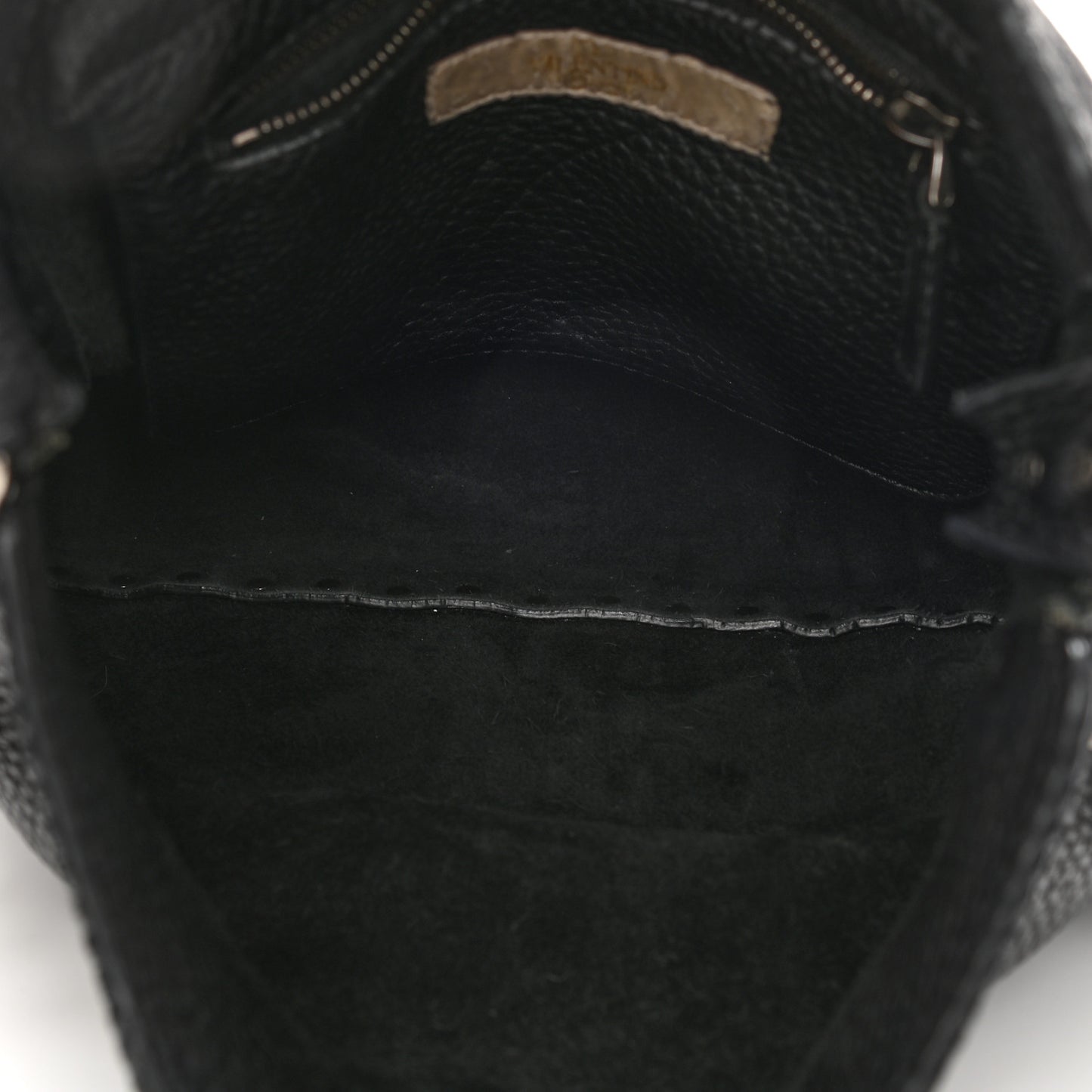 Pebbled Calfskin Tribal Small Guitar Strap Rockstud Rolling Flip-Lock Messenger Bag Black