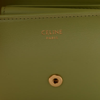 Celine Shiny Calfskin Small Triomphe Wallet Light Jade 6 of 8