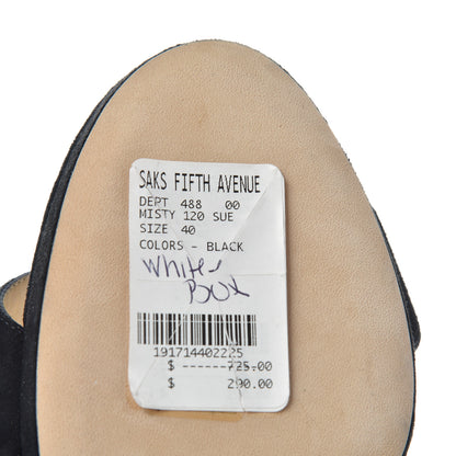 Jimmy Choo Suede Misty 120 Sandals 40 Black 10 of 10