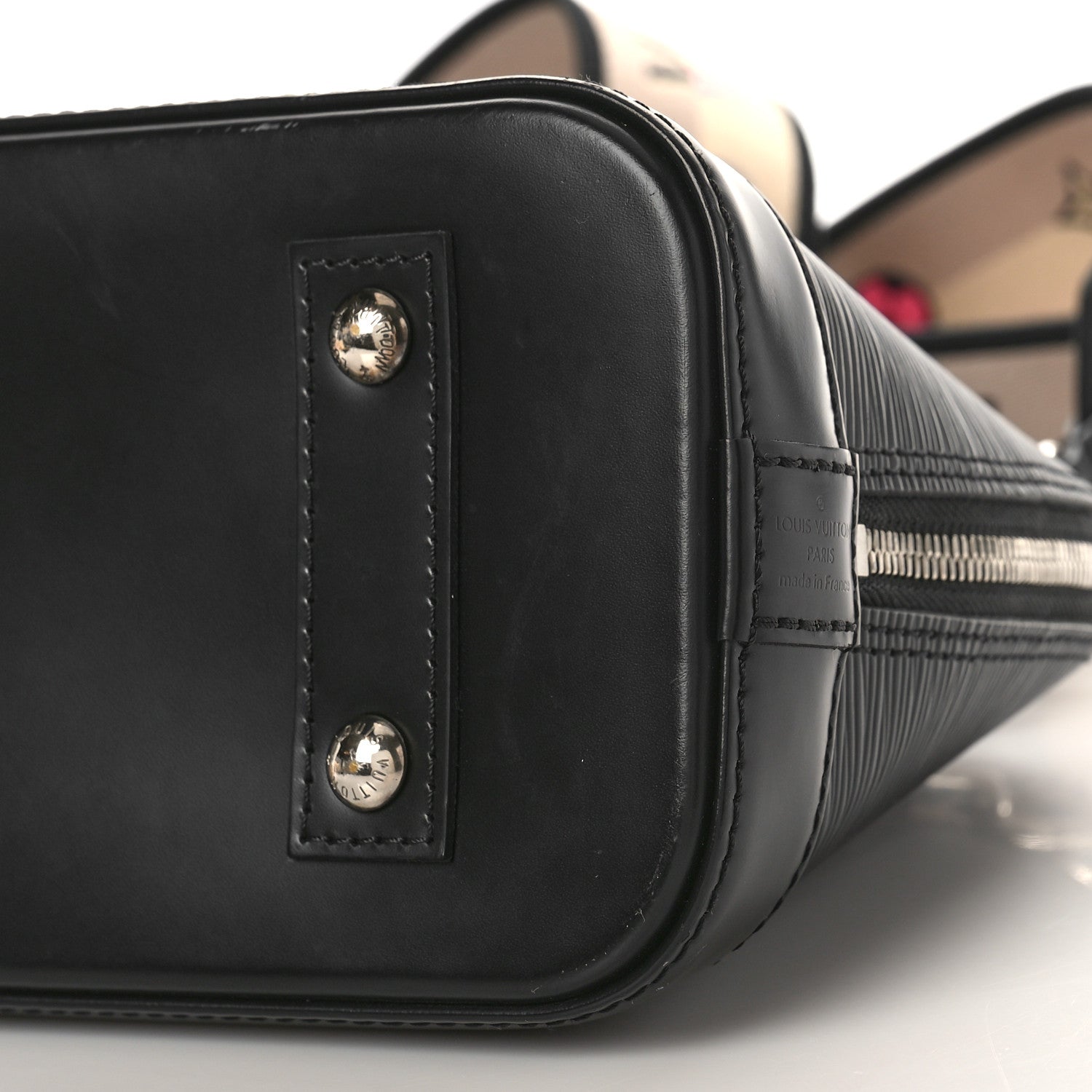 Louis Vuitton Epi Jacquard Alma BB Black 8 of 10