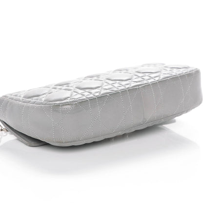 Christian Dior Lambskin Cannage Miss Dior Promenade Pouch Grey 4 of 8