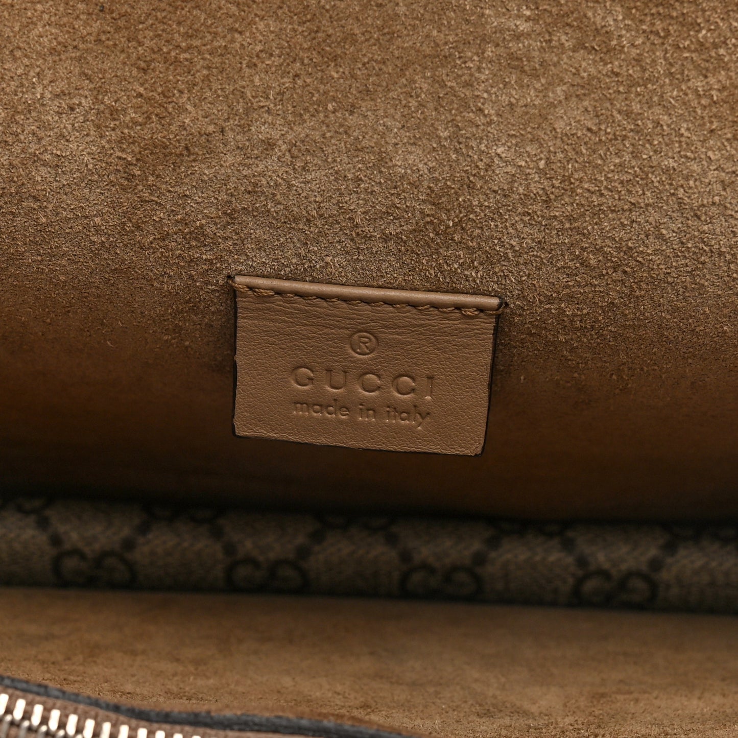 GG Supreme Monogram Small Dionysus Shoulder Bag Taupe