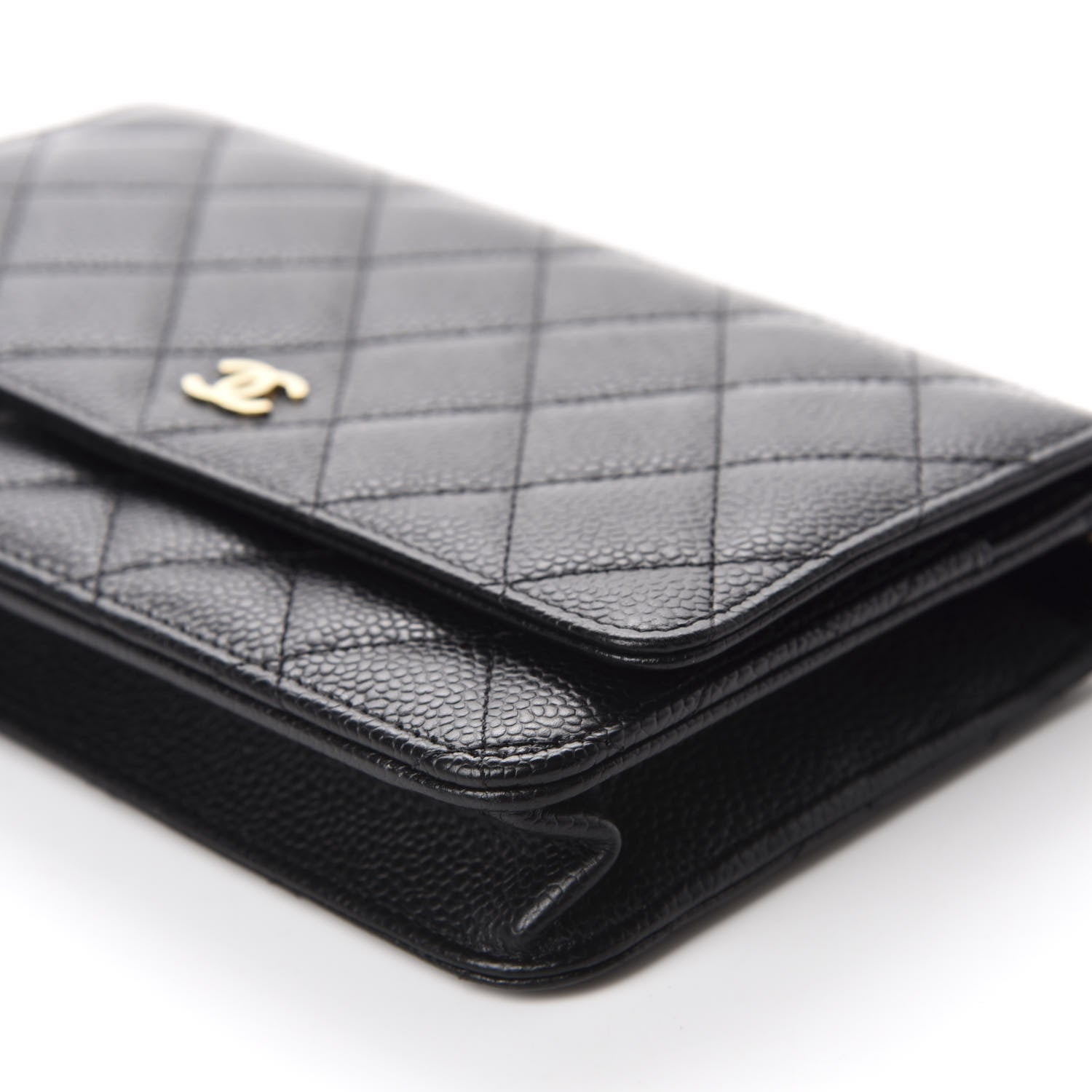 Chanel Caviar Quilted Wallet On Chain WOC Black 7 of 12