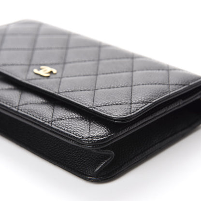 Chanel Caviar Quilted Wallet On Chain WOC Black 7 of 12