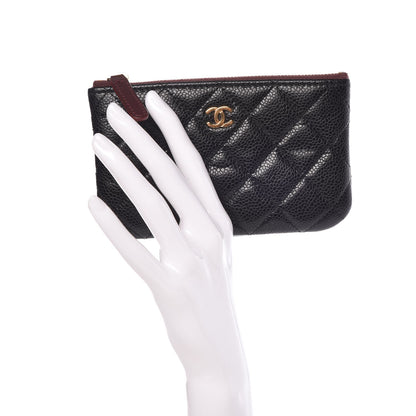 Chanel Caviar Quilted Small Cosmetic Case Black 2 of 7