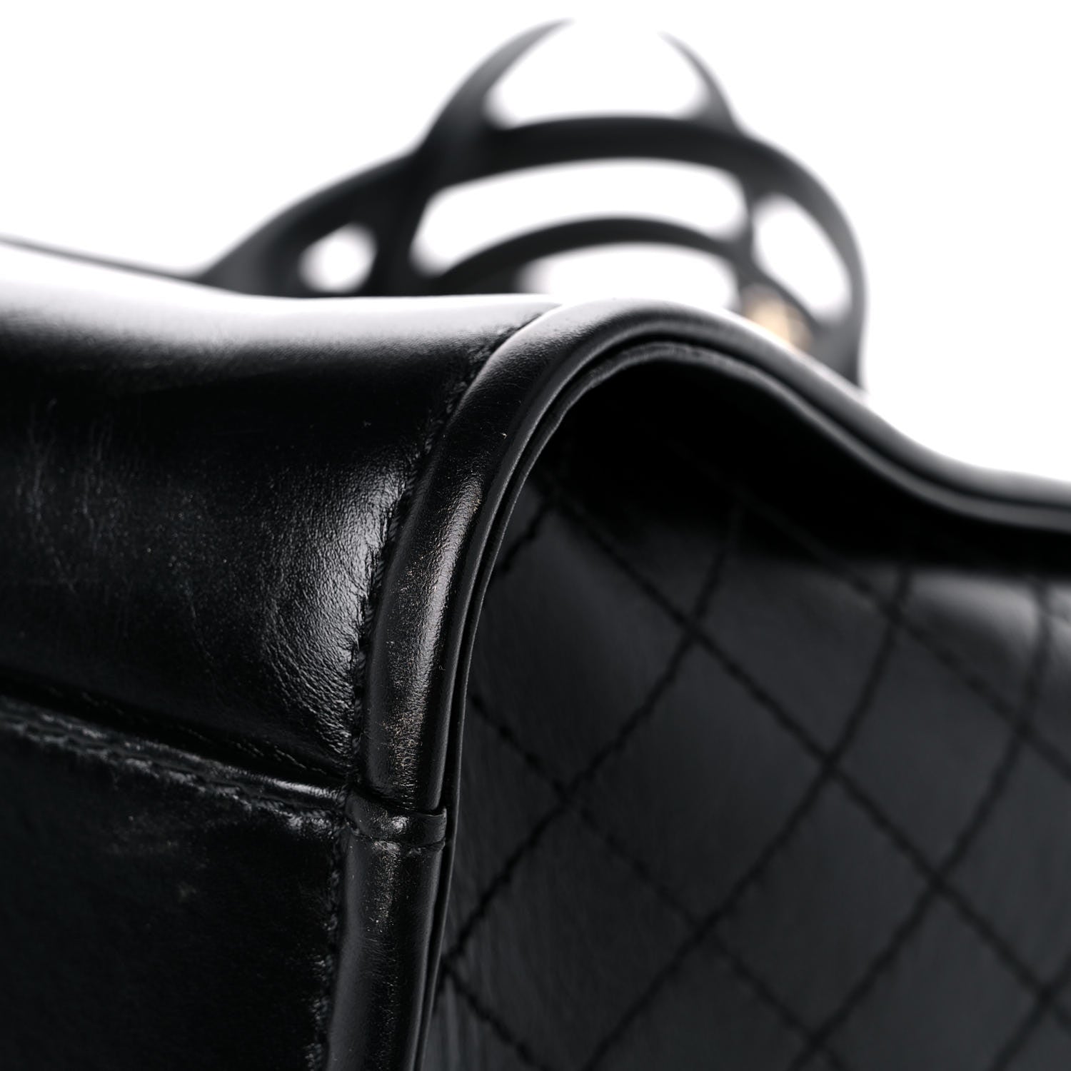 Chanel Aged Calfskin Medium Charms Deauville Tote Black 10 of 16