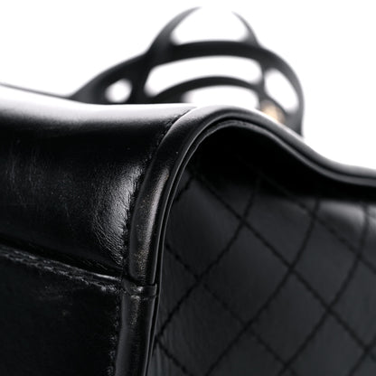 Chanel Aged Calfskin Medium Charms Deauville Tote Black 10 of 16
