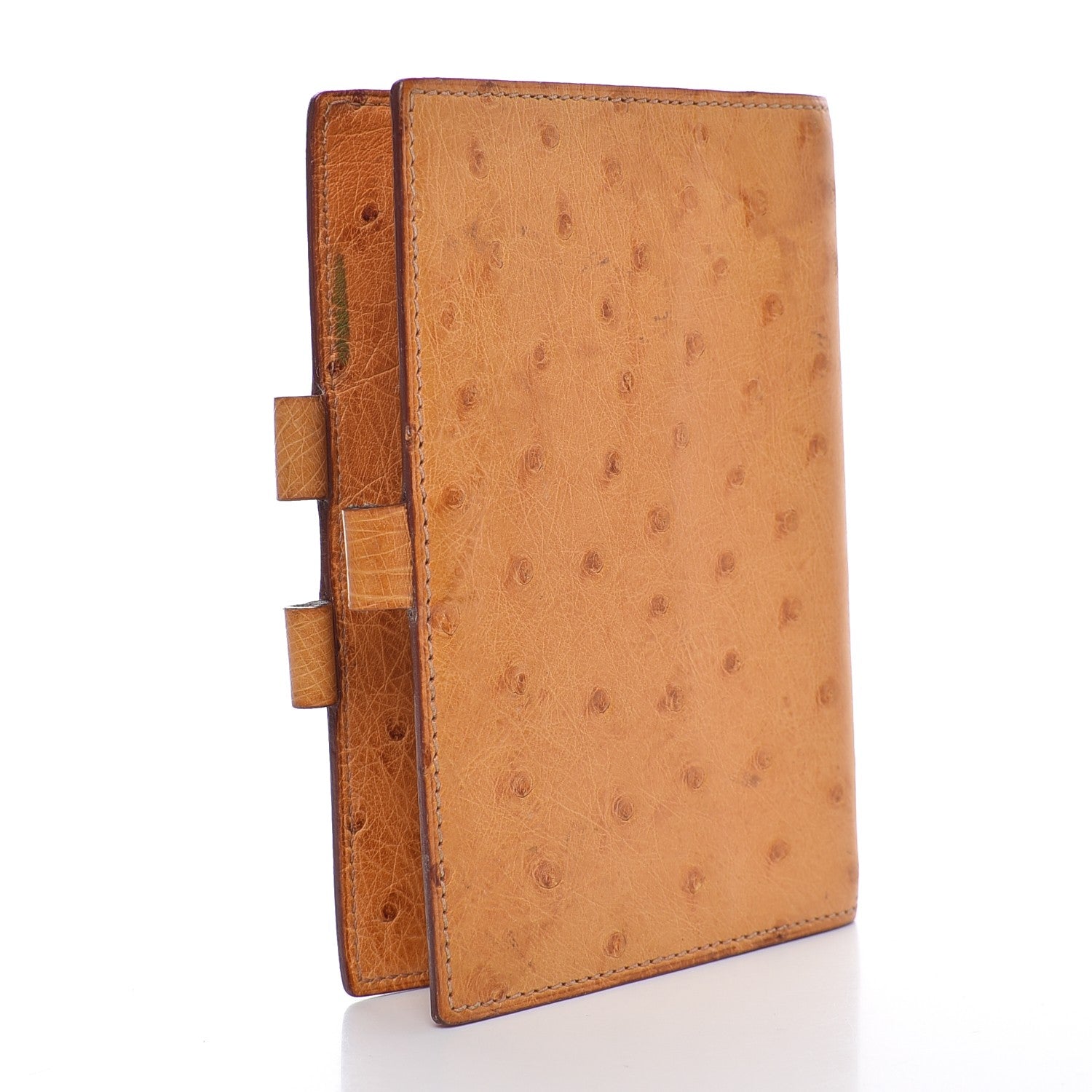 Hermes Ostrich Vision Agenda Cover PM Gold 3 of 12
