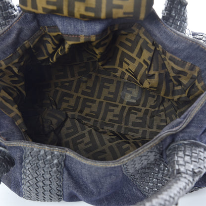 Fendi Denim Spalmati Woven Spy Blue 5 of 10